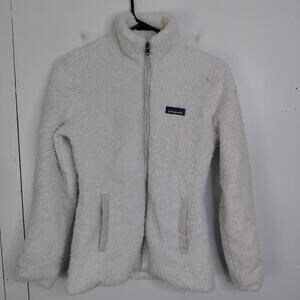 Patagonia Jacket Womens XS Los Gatos Fleece Full Zip Soft Ivory High Pile